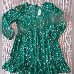 NWT Long-sleeve LOFT Babydoll Dress
